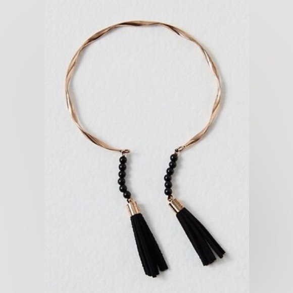 New Free People Noosa Arm Cuff Gold Black - Picture 1 of 5